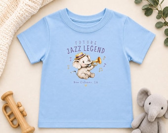 Future Jazz Legend Toddler Tee | New Orleans Baby Shirt | Southern Gifts