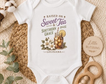 Body de bebé Sweet Tea Southern Grace / Body de bebé Magnolia Mason Jar