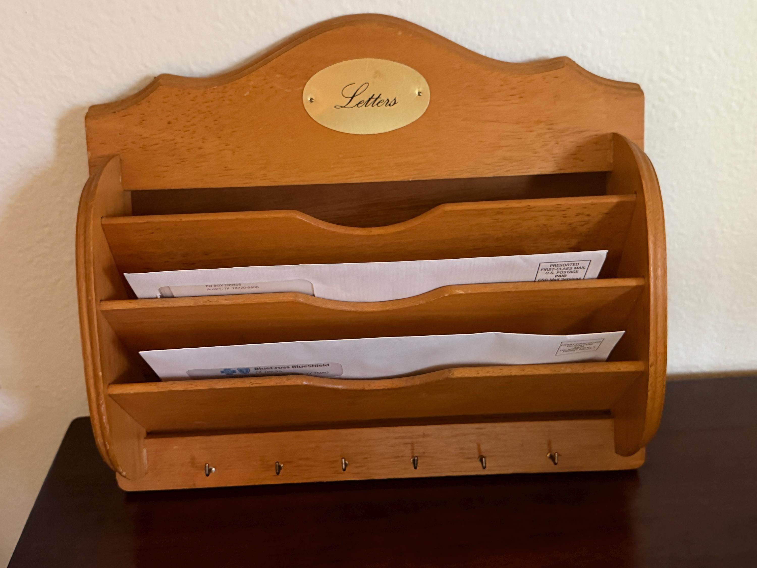 Vintage Mail Letter Holder Wall - Etsy