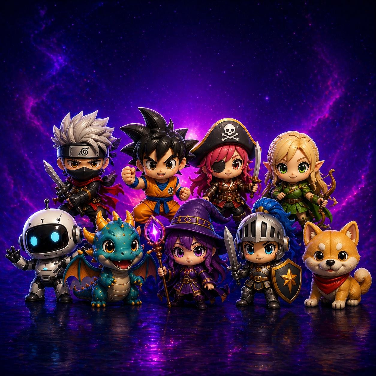 Chibi Mega 450+ Chibi 3d Print Mega Bundle | Chibi STL Files Models | Printable ...