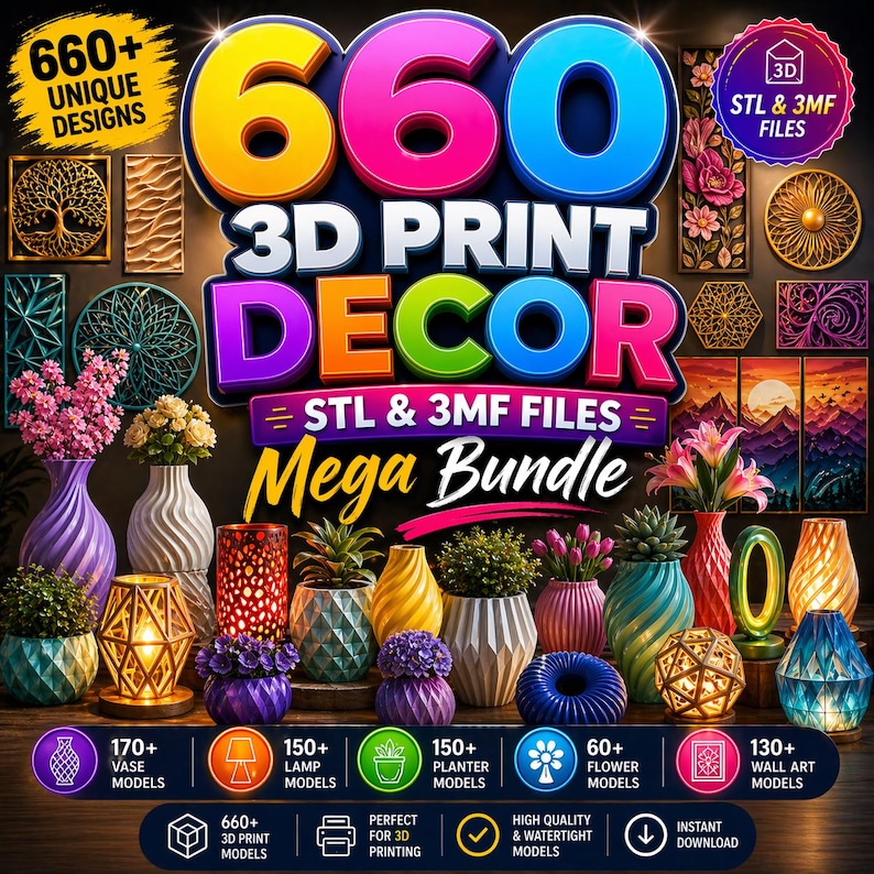 home decor stl files