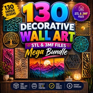 3d printed wall art files