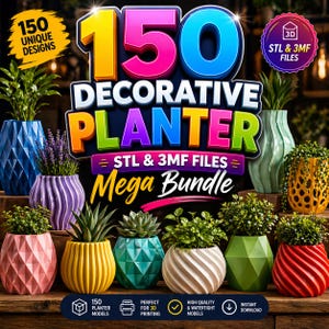 planter stl files 3d models