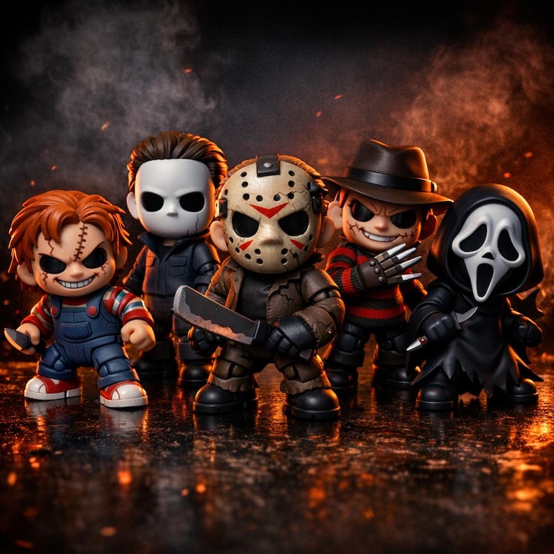 horror movie icons stl files flexi toys