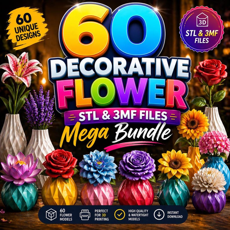 flower stl files