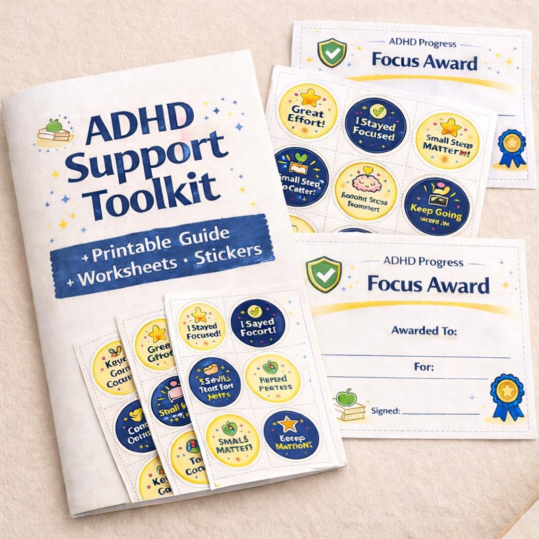 ADHD Support Toolkit Printable | Behavior Charts, Emotional Regulation ...