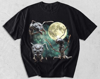 Funny Ant Shirt Retro Vintage Insect Tee, Cute Ant Graphic T-Shirt, Bug Lover Gift, Nature Lover Shirt, Oversized Washed Aesthetic Tee