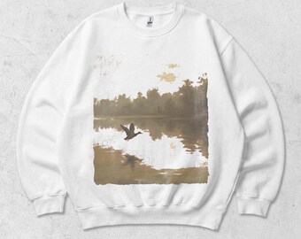 Retro Duck Nature Sweatshirt, 90s Vintage Wildlife Mallard Pullover, Retro Duck Nature Sweatshirt