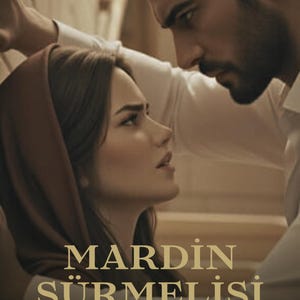 Può includere: Immagine di un uomo e una donna che si guardano. La donna indossa un velo. Il testo "FireQueen" è in alto e "MARDİN SÜRMELİSİ" in basso, con il testo "@ai-hikayelerimden" sotto.