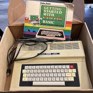 Vintage Radio Shack Tandy TRS-80 Color Computer 2 Untested W/ Book  & Orig Box