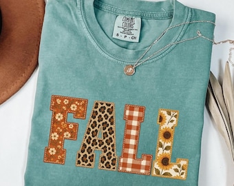 Fall Pumpkin Shirt, Floral Fall T-Shirt, Autumn Harvest Tee, Cozy Thanksgiving Shirt, Cute Pumpkin Graphic Tee, Rustic Fall Gift for Women
