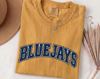 Bluejays Mascot PNG - Varsity Spirit Shirt Design - School Team Sports Sublimation - Digital Download