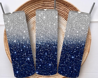 Dallas Cowboys Glitter Sublimation PNG | Football Team Tumbler Wrap | 20oz Skinny Tumbler Design | Game Day Fan Gift | Digital Download