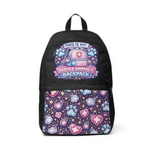 介助動物用バックパック パープル
