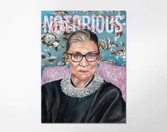 Notorious RBG - Sticker - Ruth Bader Ginsburg - Political Sticker - Feminist Sticker - RBG Sticker - Laptop Sticker - Hydroflask Sticker