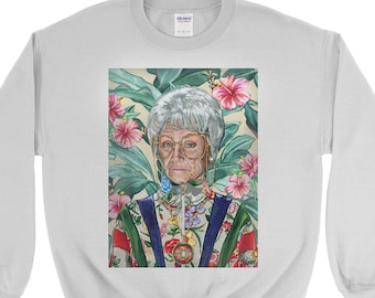 Golden Girls Sweatshirt - Sophia Petrillo - Sophia Sweatshirt - Estelle Getty - Pop Culture Sweatshirt - 80s Sweatshirt - Tropical