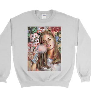 Clueless Sweatshirt - Cher Horowitz - Cher Sweatshirt - Pop Culture Sweatshirt - 90s Sweatshirt - As If - Pop Culture - Floral Clueless