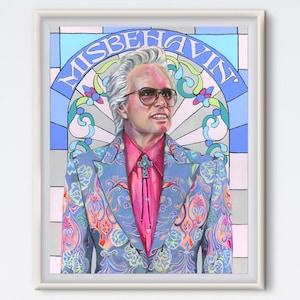 Uncle Baby Billy - Misbehavin - Walton Goggins - Art Print - The Righteous Gemstones - Funny Art - Acrylic Painting - Pop Culture Art