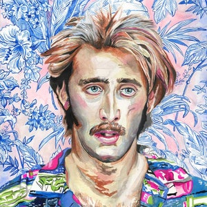 HI Expectations Raising Arizona Shirt Nicolas Cage T-Shirt Coen Brothers Shirt Nic Cage T-Shirt Pop Culture T-Shirt Floral Shirt image 2