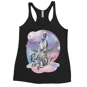 Ride Or Die - Broad City Shirt - Pegasus Tank - Fantasy Shirt - Feminist Shirt - Funny Tank Top - Pop Culture Tank Top - Rainbow Shirt