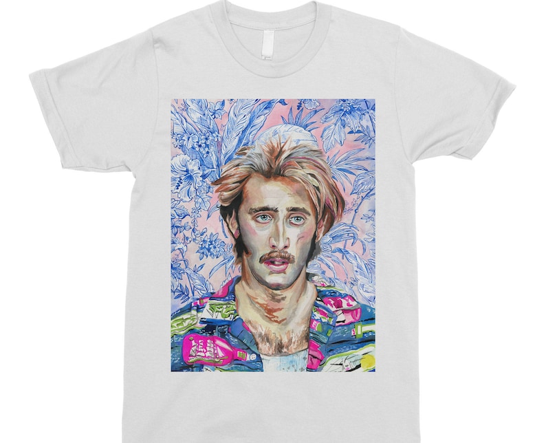 HI Expectations Raising Arizona Shirt Nicolas Cage T-Shirt Coen Brothers Shirt Nic Cage T-Shirt Pop Culture T-Shirt Floral Shirt image 1