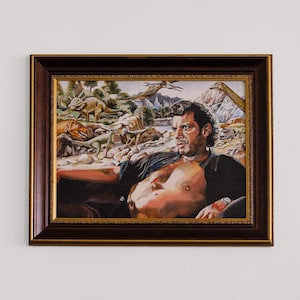 Jeff Goldblum Jurassic Park Oil Painting Print: Chaos Theory Art (Digital Print) image 2