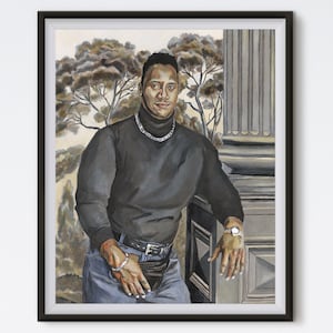 Dwayne 'The Rock' Johnson Oil Painting Art Print - Fanny Pack 90s Funny Art