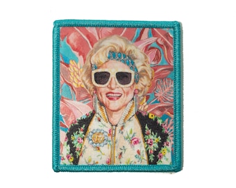 Rose Iron On Patch - Betty White Patch for Jacket and Hat