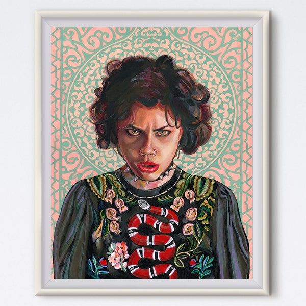 Nancy - Pintura acrílica - Fairuza Balk - Art Print - The Craft - Horror Art - Nancy Downs - 90s Art - 90s Print - Witchcraft - Witch Art