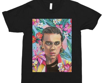 Eleven 'Jane' T-Shirt: 80s Pop Culture Floral Tee