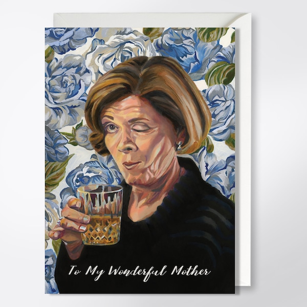 Mother's Day Card - Lucille Bluth Greeting Card - Funny Mother's Day Card - Arrested Development Card - Sarcastic Card - Winking Lucille
