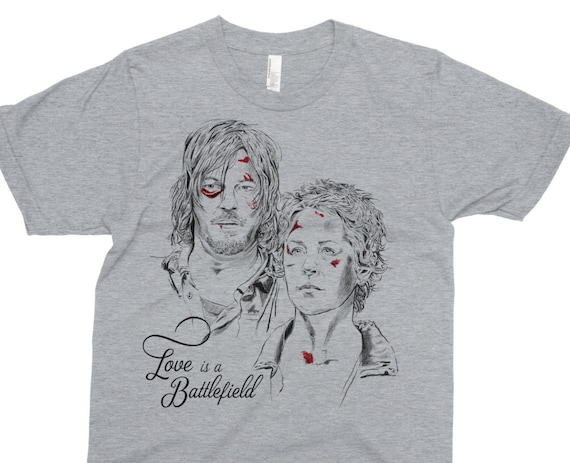 Love Is A Battlefield The Walking Dead Shirt Daryl And Etsy