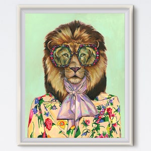 Gucci lion print jacket cheap