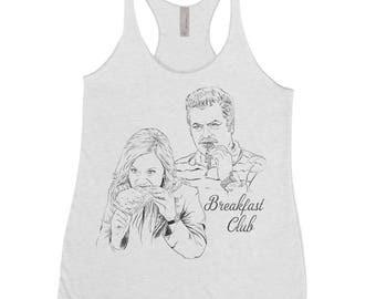 Breakfast Club - Women's Parks & Rec Tank - Breakfast Shirt - Ron Swanson Tank - Leslie Knope Shirt - Funny Tank Top - Pop Culture Tank Top