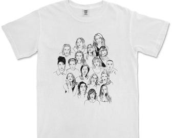 90-tals T-shirt med alternativ rock för kvinnor: Feministisk musiktröja, grungestil