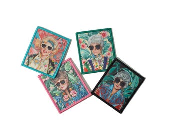 Golden Girls Iron On Patch - Set of Four Patches for Jacket and Hat - Blanche, Dorothy, Sophia, Rose