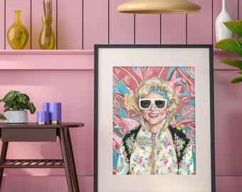 Rose With Sunglasses Rose Nylund Acrylic Painting Betty