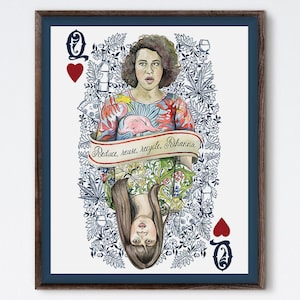 Two Queens - Broad City Painting - Broad City Portrait - Abbi Jacobson - Ilana Glazer - Broad City Portrait - Playing Card - Pop Culture Art