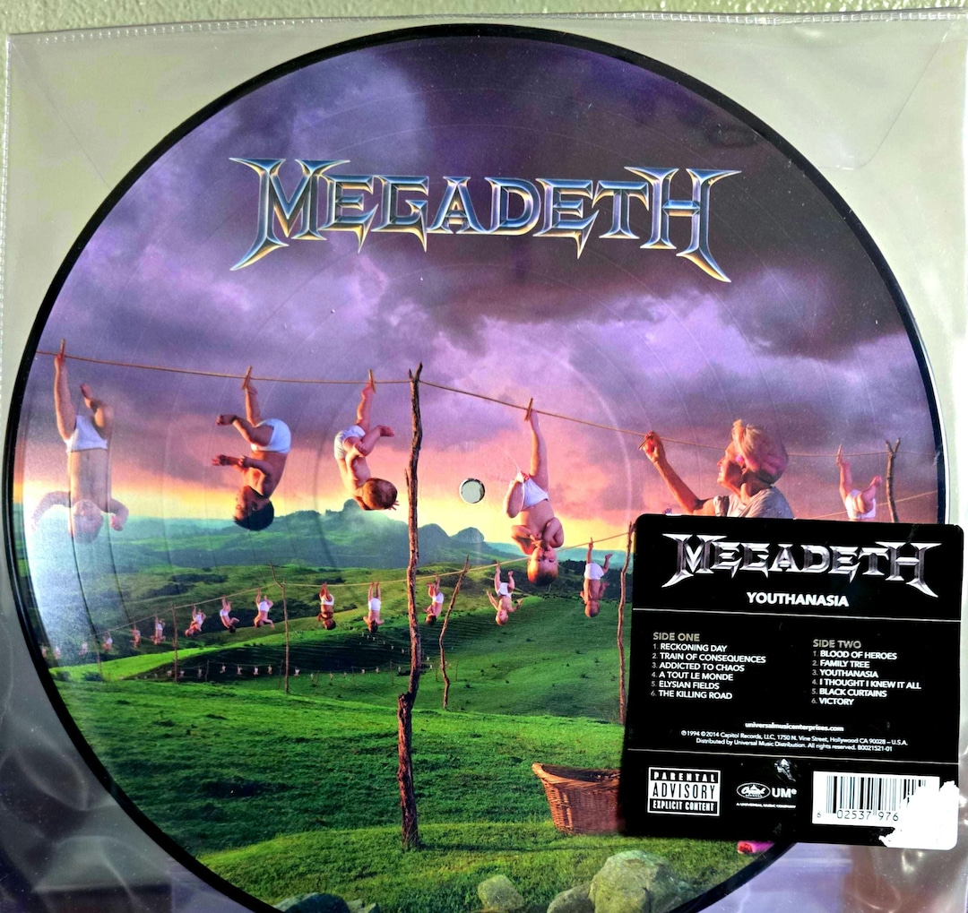 Megadeth Youthanasia Vinyl LP Picture Disc - Etsy