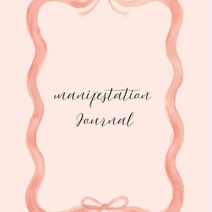 Manifestation Journal for 2026 Planning (Digital Planner)
