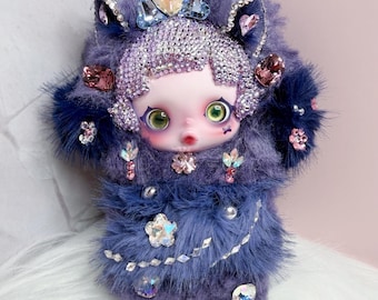 Custom Luxury Handmade Bling Crystal doll SkullPanda – Cerberus | You Found Me Series