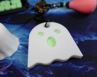 Glow in the Dark Ghost Keychain | Spooky Keychain for Bags & Keys