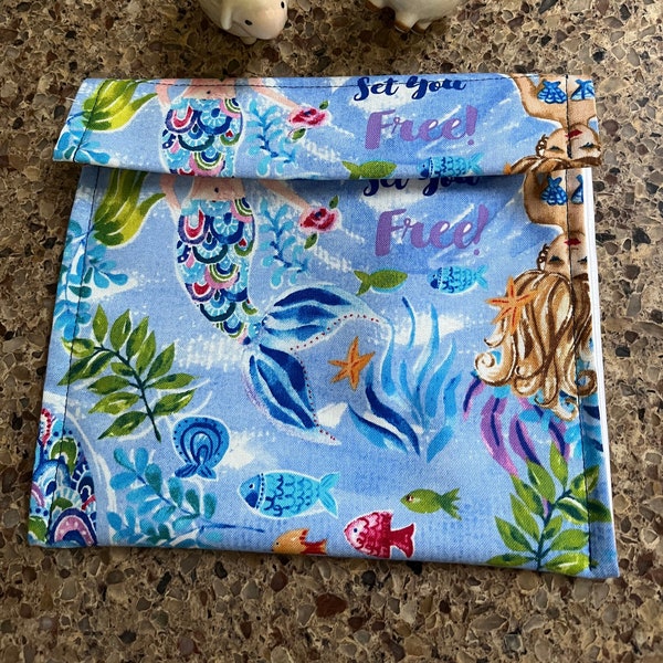 Reusable Sandwich Bag-Mermaids