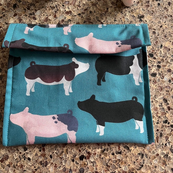 Reusable Sandwich Bag-This Little Piggy...