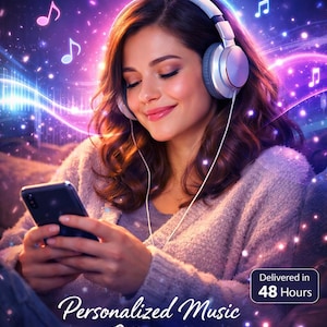 Aangepast nummer – Gepersonaliseerde muziekcadeau – AI-gegenereerd nummer voor elke gelegenheid – SnappiMusic