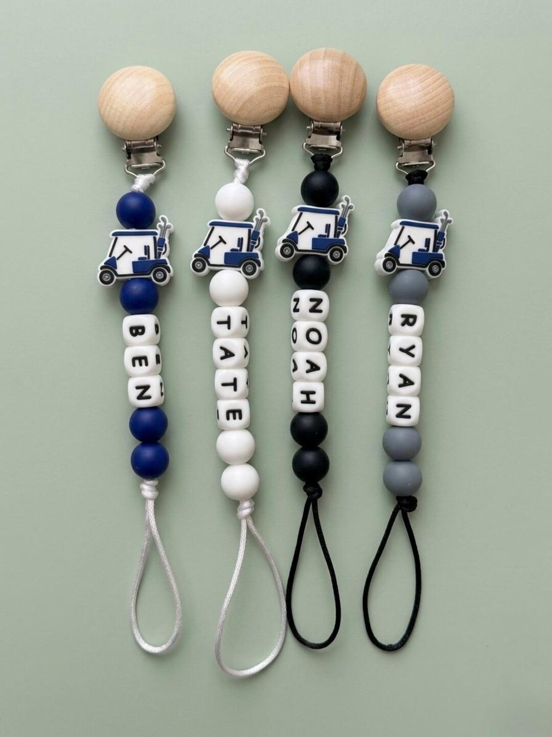 Golf Pacifier Personalized Pacifier Clips, Baby Shower Gift, Golf Baby - Etsy
