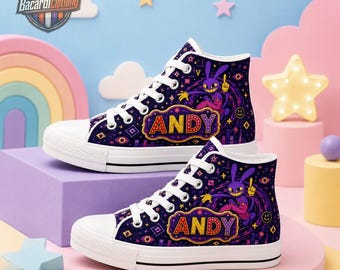 Personalized Amazing Digital Circus Sneakers, Custom Digital Circus Shoes, Digital Circus Last Act Sneaker, Back To School Birthday Gifts