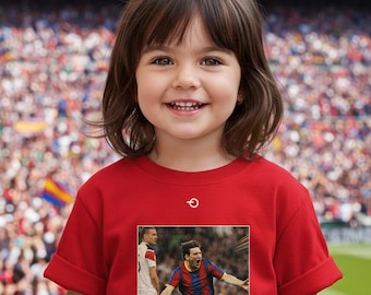 Messi Vintage Poster Toddler Tee | Retro Football Graphic | Barcelona Argentina & World Cup 2026