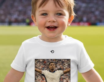 Jude Bellingham Vintage Poster Toddler Tee | Retro Football Graphic | Real Madrid England & World Cup 2026