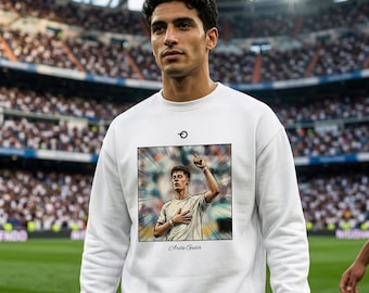 Sudadera Arda Guler con póster vintage / Gráfico retro de fútbol / Real Madrid Turquía y Mundial 2026